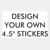 Concevez vos propres grands autocollants rectangul (Devant)