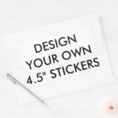 Concevez vos propres grands autocollants rectangul (Enveloppe)
