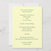 Concevez vos propres invitations de mariage (Dos)