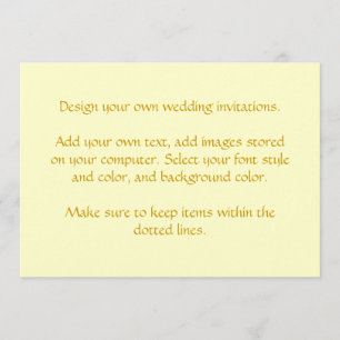 Concevez vos propres invitations de mariage