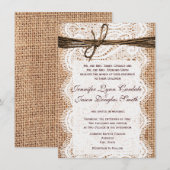 Concevez vos propres invitations de Mariage campag (Devant / Derrière)