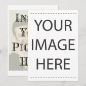 Concevez vos propres invitations de mariage person (Devant / Derrière)