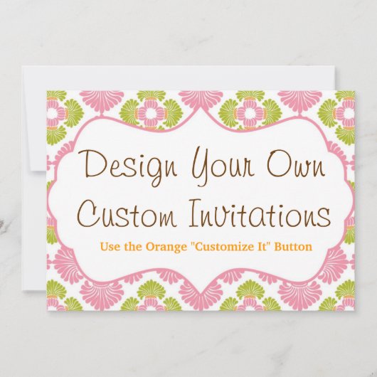 Concevez vos propres invitations personnalisées pe (Devant)