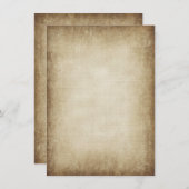 Concevez vos propres invitations sur papier Vintag (Devant / Derrière)