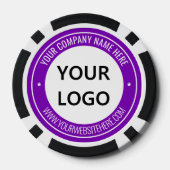 Concevez vos propres jetons de poker avec logo d'e (Verso)