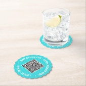 Concevez Vos Propres Sous-Verre Papier Code QR Tex (En situation)