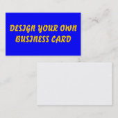 CONCEVEZ VOTRE CARTE D'OWNBUSINESS (Devant / Derrière)