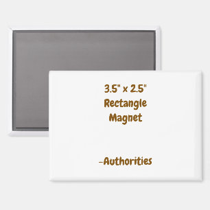Concevez votre propre aimant rectangulaire 3,5" x