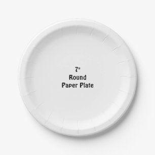 Concevez Votre Propre Assiette En Papier Rond 7" P