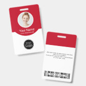 concevez votre propre badge d'identification (Avant & arrière)