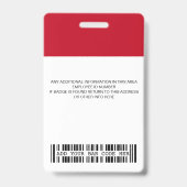 concevez votre propre badge d'identification (Arrière)