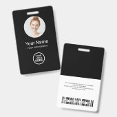 Concevez votre propre badge d'identité (Avant & arrière)