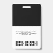 Concevez votre propre badge d'identité (Arrière)