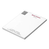 Concevez votre propre Bloc-notes de code QR profes (Tourné)