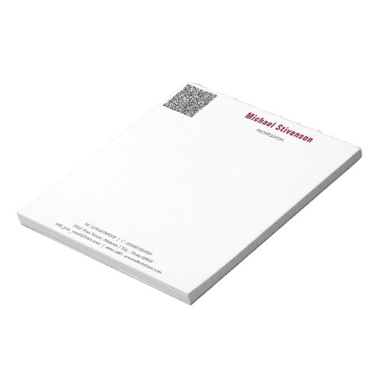 Concevez votre propre Bloc-notes de code QR profes (Tourné)