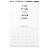 concevez votre propre calendrier d'une seule page (Mar 2027)