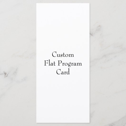 Concevez votre propre carte de programme à plat (Devant)