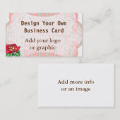 Concevez votre propre Carte de visite (Devant / Derrière)