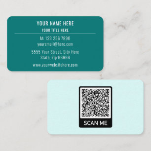 Concevez Votre Propre Carte de Visite avec Code QR