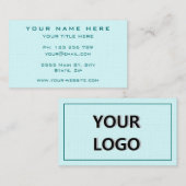 Concevez votre propre Carte de visite Choisissez d (Devant / Derrière)