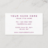 Concevez votre propre Carte de visite couleur Temo (Dos)