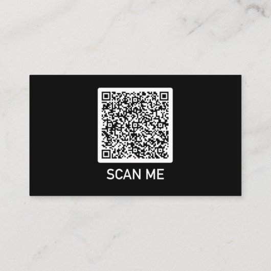 Concevez votre propre Carte de visite de code QR C (Dos)