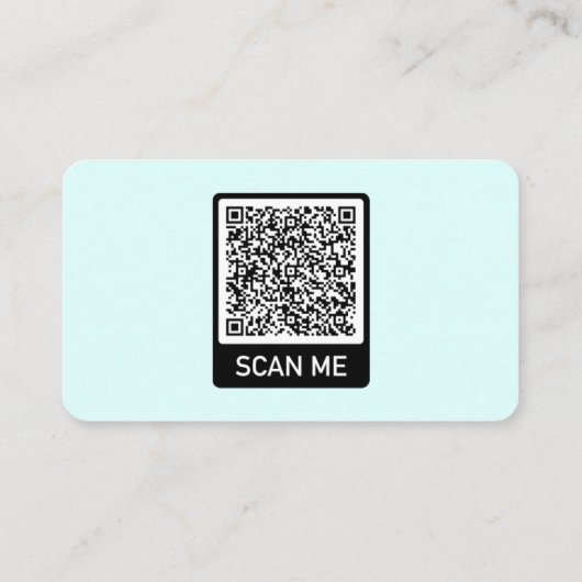 Concevez votre propre Carte de visite de code QR C (Dos)