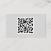 Concevez votre propre Carte de visite de code QR d (Dos)