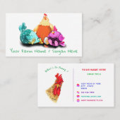 Concevez votre propre Carte de visite de coq drôle (Devant / Derrière)