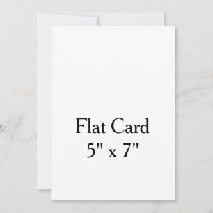 Concevez votre propre carte plate personnalisée 5"