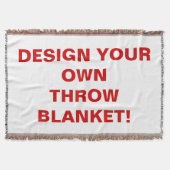 Concevez votre propre couverture tissée de jet (Devant)