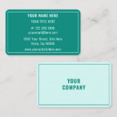 Concevez votre propre exemple de Carte de visite (Devant / Derrière)