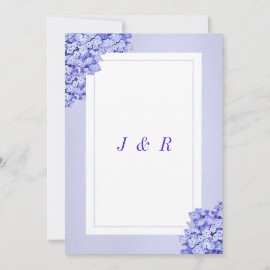 Concevez votre propre Faire-part de mariage violet (Dos)