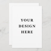 Concevez Votre Propre Invitation (Devant / Derrière)