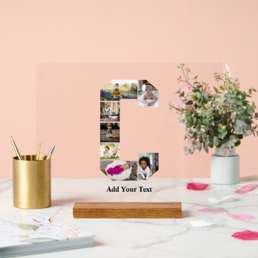 Concevez votre propre lettre C Photo Collage (Mariage)