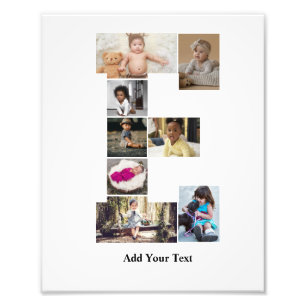 Concevez votre propre lettre E photo Collage