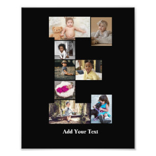 Concevez votre propre lettre E photo Collage