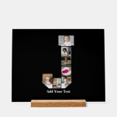 Concevez votre propre lettre J Photo Collage (Recto)