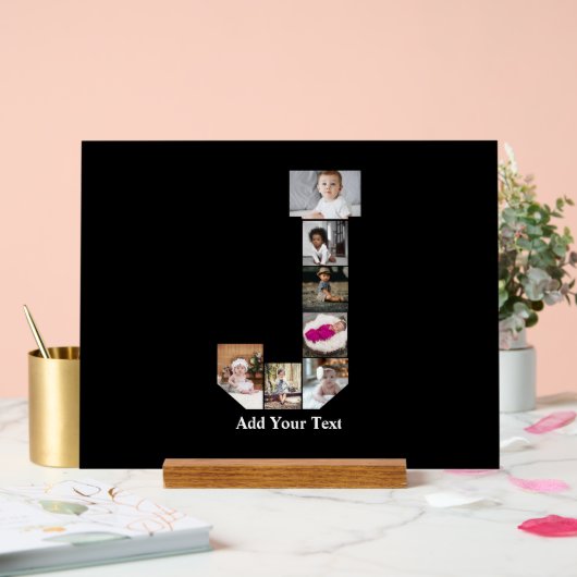 Concevez votre propre lettre J Photo Collage (Mariage)