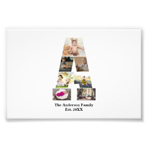 Concevez votre propre lettre Un collage photo