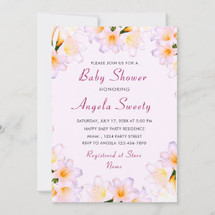 Concevez votre propre Lys Baby shower Invitation