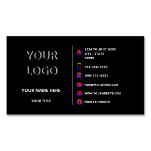 Concevez Votre Propre Magnet de Carte de Visite Vo