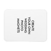 Concevez votre propre magnet de photo de mariage (Horizontal)