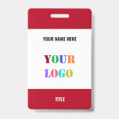 Concevez votre propre modèle de badge avec logo ou (Arrière)