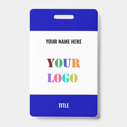 Concevez votre propre modèle de badge avec logo ou (Avant)