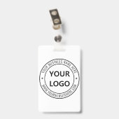 Concevez votre propre Modèle de badge d'entreprise (Dos avec clip)