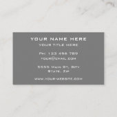 Concevez votre propre modèle de carte de visite av (Dos)