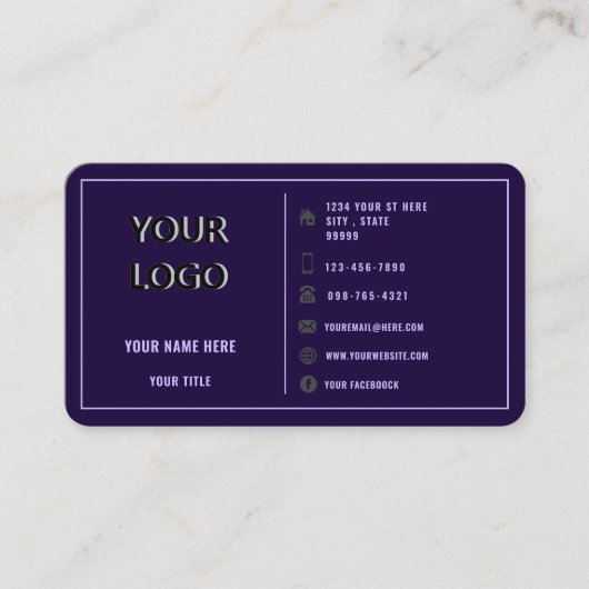 Concevez votre propre modèle de carte de visite pe (Devant)