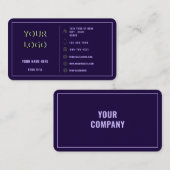 Concevez votre propre modèle de carte de visite pe (Devant / Derrière)