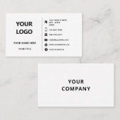 Concevez votre propre modèle de carte de visite pe (Devant / Derrière)